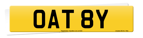 Registration number OAT 8Y